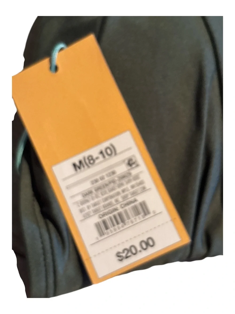 Kona Sol Olive Green Bandeau Bikini Top Size Medium